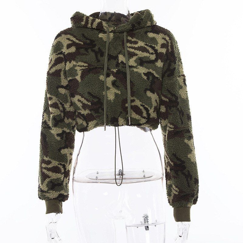 crop top camo jacket